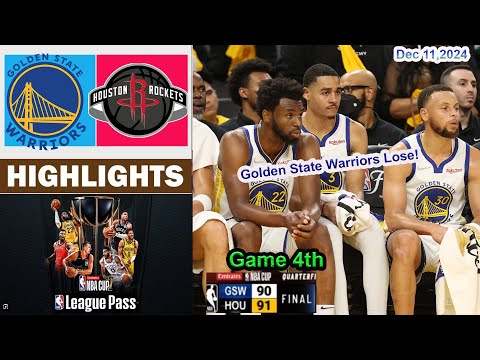 Golden State Warriors vs Houston Rockets Full Game Highlights | NBA Season Dec 11, 2024