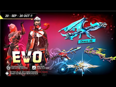 Next Evo Vault Event, Draco Ak Return 🥳🤯| Free Fire New Event| Ff New Event |New Event Free Fire