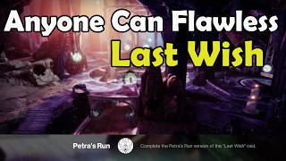 Destiny 2: How Anyone Can Complete Petra's Run (Full Flawless Guide)!