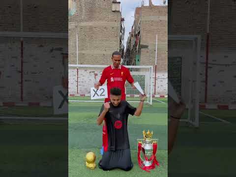 فان دايك مع رافينها في اقوي ٥ تحديات في العالم امام اليسون😳😳🔥💪⚽️