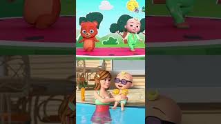JJ's bestie pool day! 🌊 #shorts #cocomelon #party #nurseryrhymes #fun