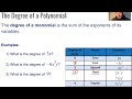 Classifying Different Types of Polynomials