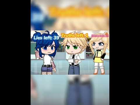 Truth or lie? π€« | Miraculous Ladybug | Gacha edit #shorts #gacha #meme