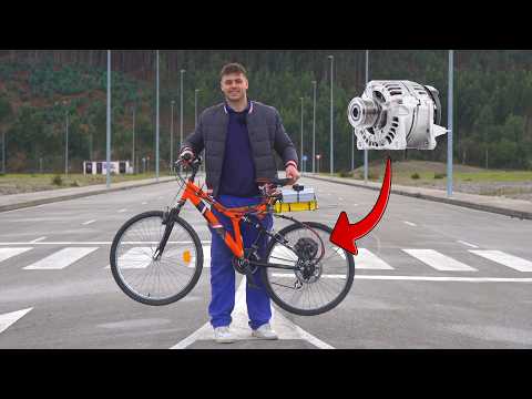 C贸mo hacer una BICI EL脡CTRICA con un ALTERNADOR