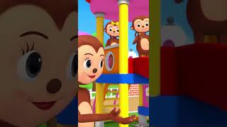 Monkey Can't Wait: A Fun Lesson in Patience #Shorts #Viral #Kidscartoons