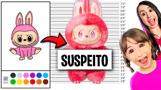 PRENDEMOS os LABUBUS e BRAINROTS! LABUBUS,  TRALARELO e MAIS no DESENHE o BANDIDO GANHAR! Line Up