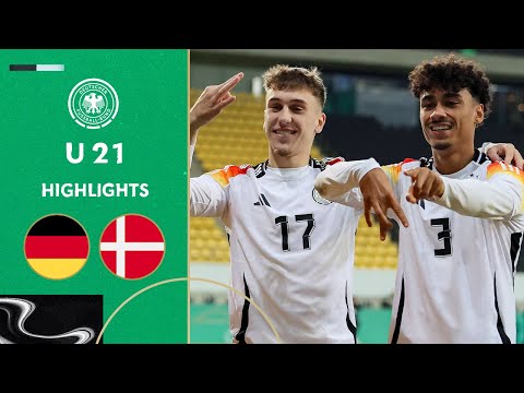 Double lightning start for Germany 3-0 | Germany vs. Denmark | Highlights | Under-21 Friendly