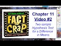 Two Sample Hypothesis Testing for Mean Differences