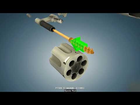 How to disassemble a Python 357 revolver