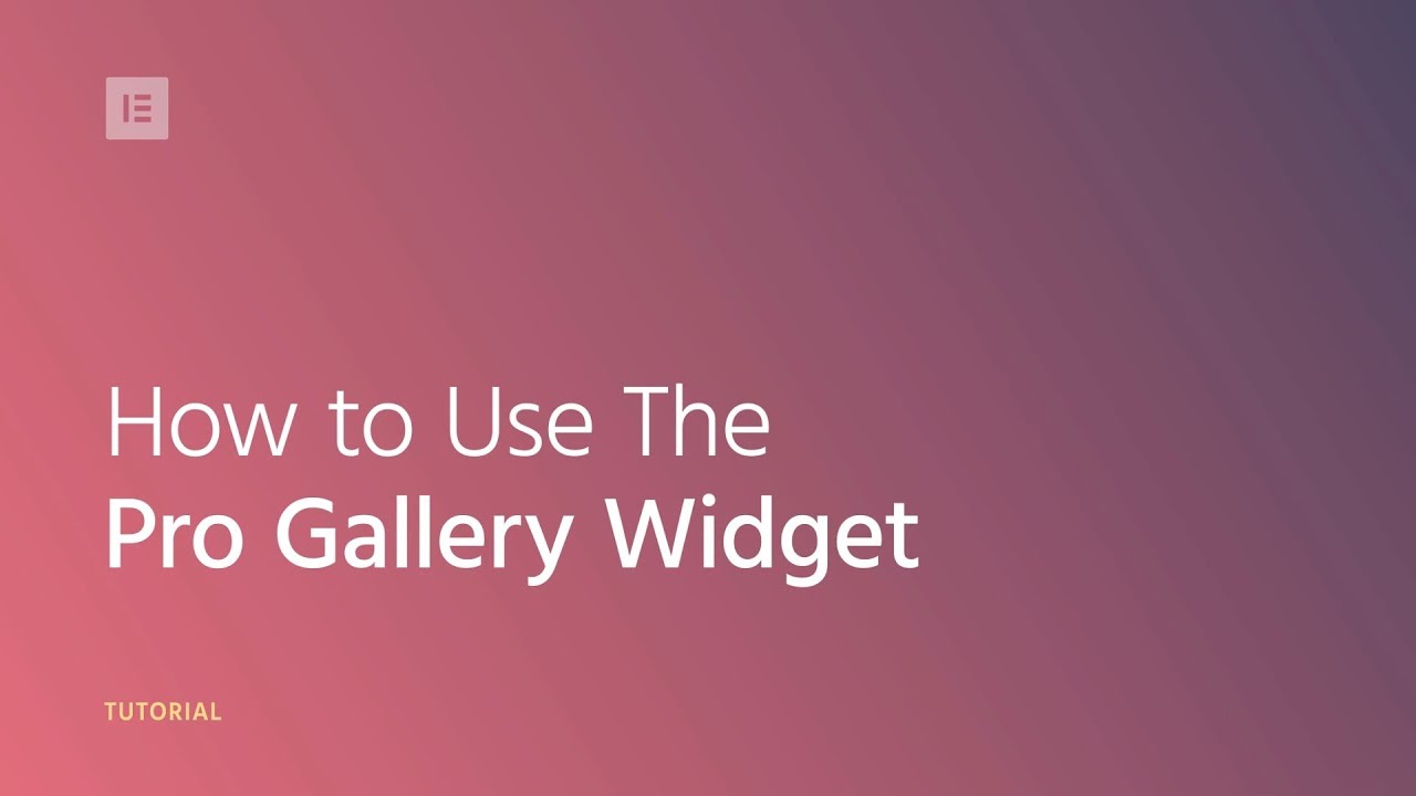 How to Use The Pro Gallery Widget in Elementor - Sites on WordPress