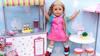 Doll working at the Hot Dog Stand