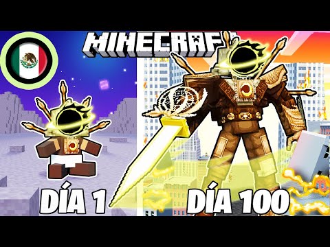 ¡Sobreviví 100 DÍAS como un SINIESTRO TITÁN RELOJ en Minecraft HARDCORE!