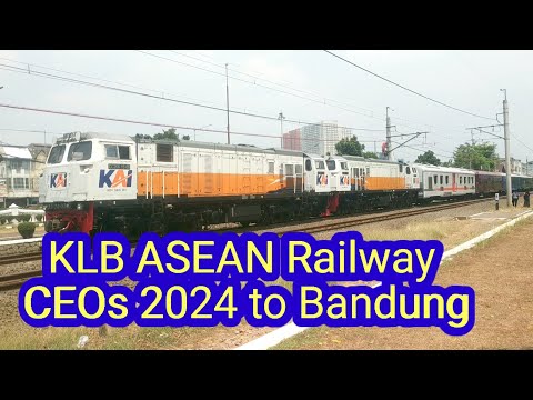 Kereta Rombongan Tamu ASEAN Railways CEOs 2024 menuju Bandung