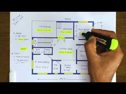 35x40 Ghar Ka Map | 35x40 House Map Design | 35x40 Home Plan Design | 35x40 Makan Ka Naksha