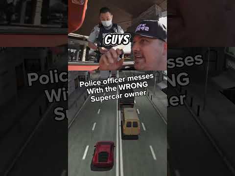 No proof ? (?: dailydrivenexotics) #trafficstop #speeding #supercars #shorts #cars #policeofficer