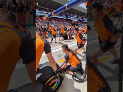 El equipo McLaren practicado las paradas de pits en Hungría