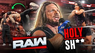 YEH Kya HO GAYA ! AJ Styles PIPEBOMB on RAW 😳| Jey USO HEEL Turn? WWE RAW Highlights