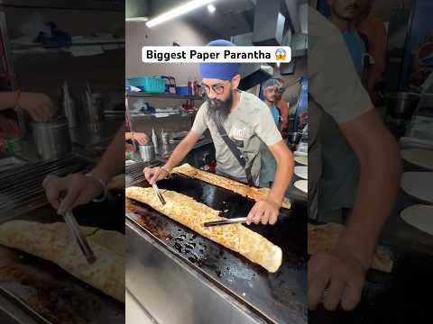 India’s Most Biggest Paper Parantha😱|| #ytshortsindia #youtubeshortsindia #shortsindia #punjabi