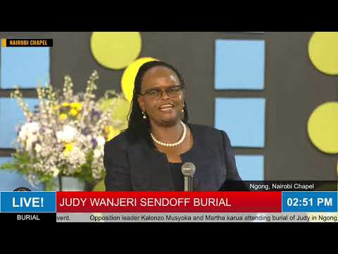 LISTEN WHAT CJ MARTHA KOOME SAID IN FRONT OF KALONZO, MARTHA KARUA DURING BURIAL OF JUDY WANJERI