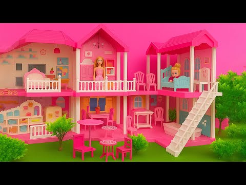 15 Minutes Satisfying with Unboxing Pink Princess House Toys Play Set Review Toys｜ASMR (no music)