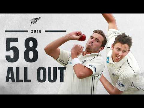 All Out For 58 🔥 Boult And Southee Tear Through England | BLACKCAPS v England 1st Test 2018