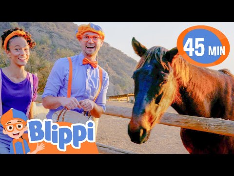 Blippi & Meekah Visit a Ranch at the Pier | Blippi's Stories and Adventures for Kids | Moonbug Kids