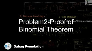 Problem2-Proof of Binomial Theorem