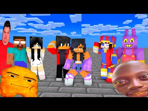 Gegagedigedagedago Dance With Aphmau Pomni and Sadako #minecraft #minecraftanimation #trending