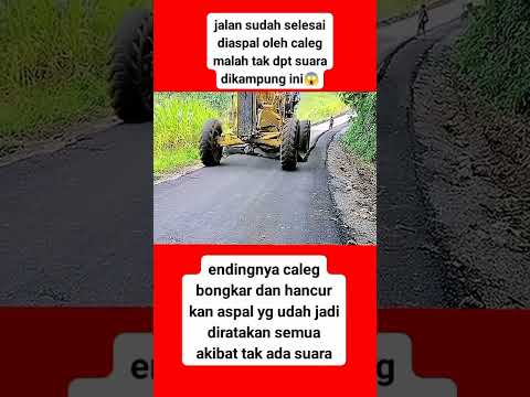 Gagal nyaleg jalan di hancurin gara gara gak dapat suara #jalanyangjauhjanganlupapulang
