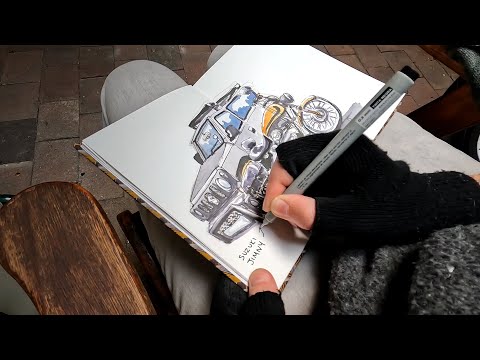 Sketching Transport OR Pets - YOU Decide! | Urban Sketching at Home Day 4