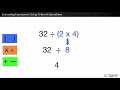 Order of Operations and Expressions