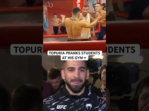 TOPURIA POKES FUN AND TEASES STUDENTS AT HIS MMA GYM
