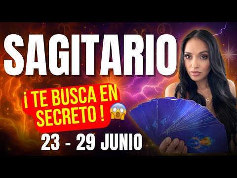 SAGITARIO Esta semana te llega a escondidas… ¡y no quiere que nadie se entere! 💥(Tarot 23–29 junio)