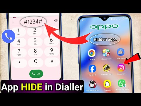 Oppo mobile ke dialer me app hide kaise kare || how to hide apps in oppo aap kaise chhupaye dial pad