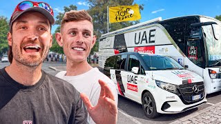UAE Bus Tour mit Nils Politt bei der Tour de France