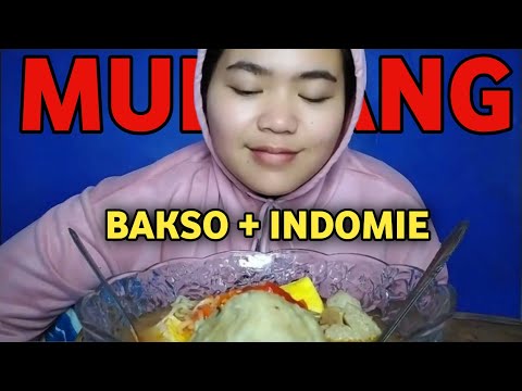 MUKBANG BAKSO PEDAS + MIE INDOMIE BIKIN NGILER‼️