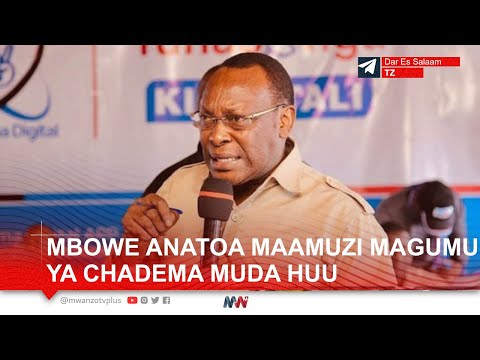 #LIVE: MBOWE ANATOA MAAMUZI MAGUMU YA KAMATI KUU YA CHADEMA MUDA HUU