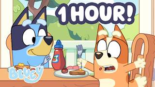 Tasting Tomato Sauce 😋 🍅 | ONE HOUR Bluey Clip Compilation 💙 | Bluey