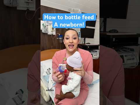 How to bottle feed a newborn! #Nurse #pregnant #Newborn #Baby