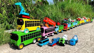 WADIDAW !! Mobil Truk Tronton Panjang Bongkar Mainan Mobil Mobilan Truk Molen, Truk Mixer, Excavator