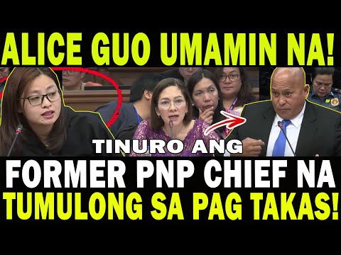 ALICE GUO UMAMIN NA! TINURO ANG FORMER PNP CHIEF NA TUMULONG SA PAG TAKAS! SEN. BATO NATARANTA NA!