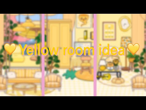 💛 Yellow Room Makeover in Toca Boca! Cozy Decor Ideas 💛 | Toca Life World Build