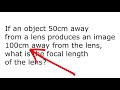 Understanding the Thin Lens Formula