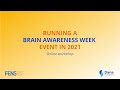 Online workshop: Running a Brain Awareness Week event in 2021