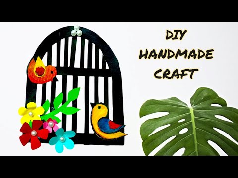 Bird wall hanging / DIY bird craft / Cardboard bird crafts #craft