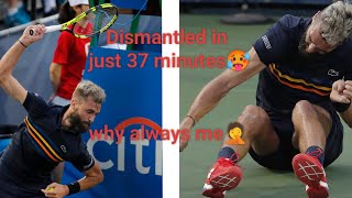 Benoit paire lost a match in just 37 minutes😱😳🤯