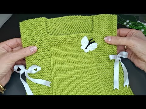 1 Yumaktan 1 yaş süveter yapıyoruz🧶İki şiş kolay örgü süveter model 🧶Eays crochet knitting patterns