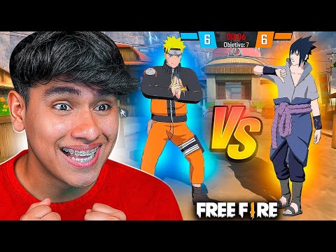 NARUTO VS SASUKE ¿QUIEN ES MEJOR?😱 FREE FIRE