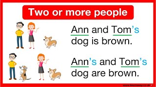 Apostrophe rules 🤔 | Two or more people | Apostrophe to show possession with examples