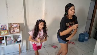Amanhã e dia da gravação do clipe da música da @LauraeArthur ensaiando com a Eduarda 